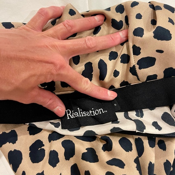 Realisation Par Tan and Black Leopard Mini Skirt - Picture 3 of 3